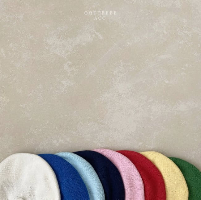 OOTT BEBE - Korean Children Fashion - #Kfashion4kids - Fall Color Beret Hat - 3