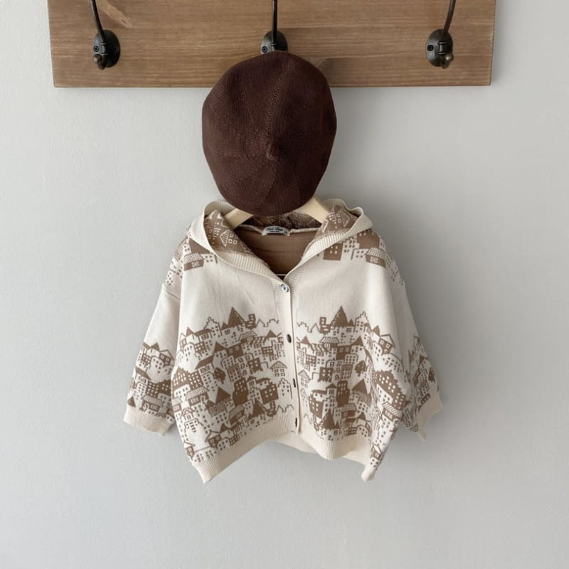 OOTT BEBE - Korean Children Fashion - #Kfashion4kids - Zip Hoody Knit Cardigan