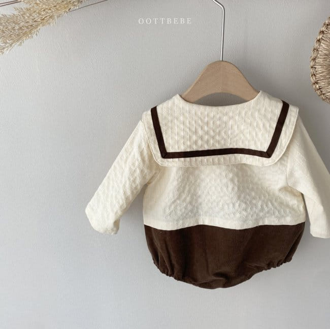 OOTT BEBE - Korean Children Fashion - #Kfashion4kids - Double Sailor Bodysuit - 12