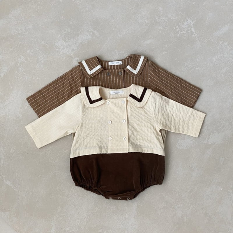 OOTT BEBE - Korean Children Fashion - #Kfashion4kids - Double Sailor Bodysuit - 2