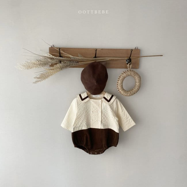 OOTT BEBE - Korean Children Fashion - #Kfashion4kids - Double Sailor Bodysuit - 5