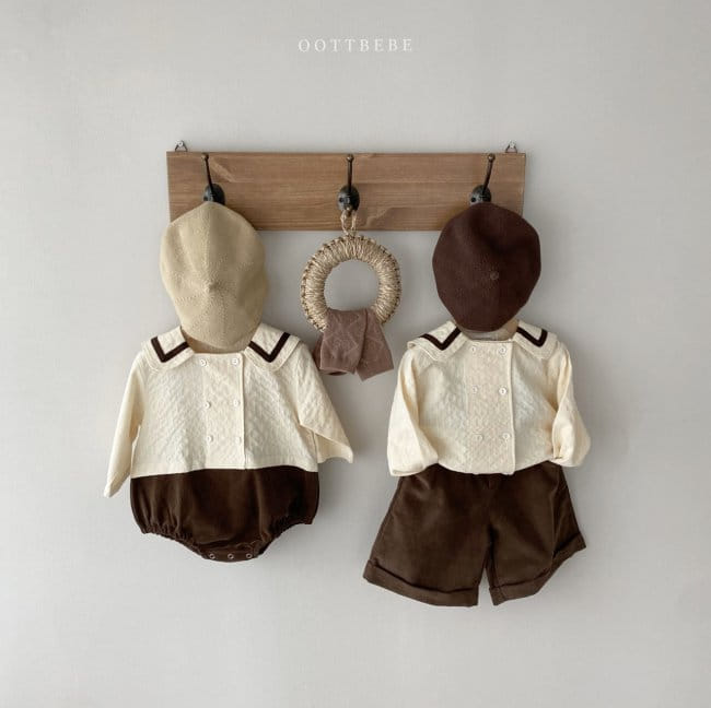 OOTT BEBE - Korean Children Fashion - #Kfashion4kids - Double Sailor Bodysuit - 7