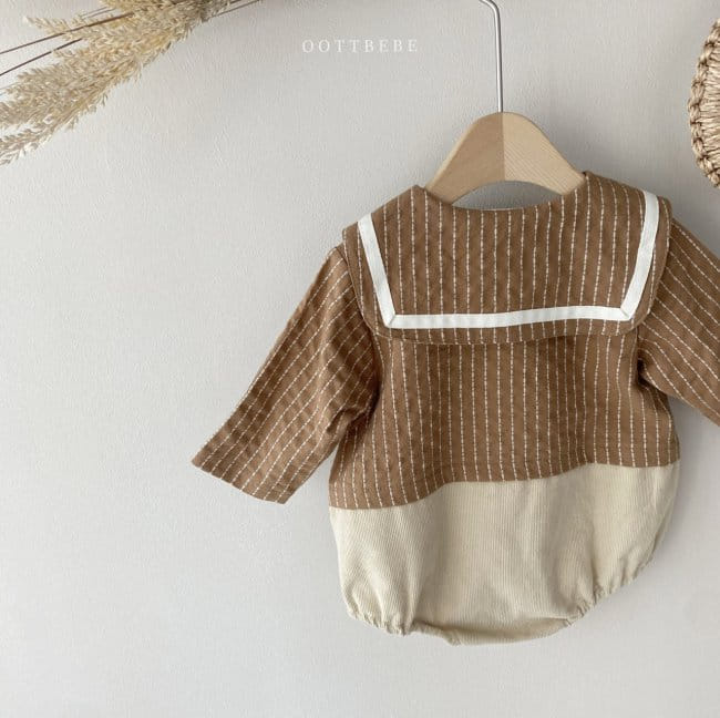OOTT BEBE - Korean Children Fashion - #Kfashion4kids - Double Sailor Bodysuit - 9