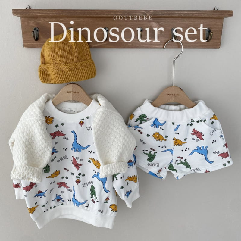OOTT BEBE - Korean Children Fashion - #Kfashion4kids - Dino Top Bottom Set - 11