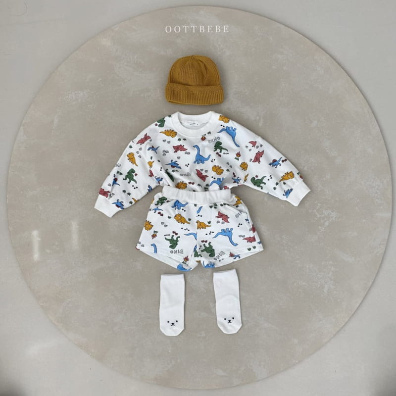 OOTT BEBE - Korean Children Fashion - #Kfashion4kids - Dino Top Bottom Set - 9