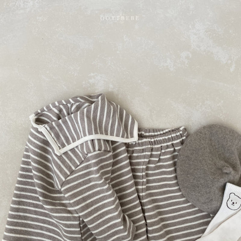 OOTT BEBE - Korean Children Fashion - #Kfashion4kids - Sailor Top Bottom Set - 10