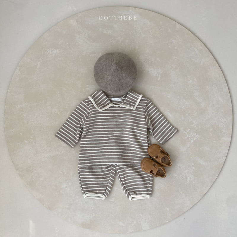 OOTT BEBE - Korean Children Fashion - #Kfashion4kids - Sailor Top Bottom Set - 4