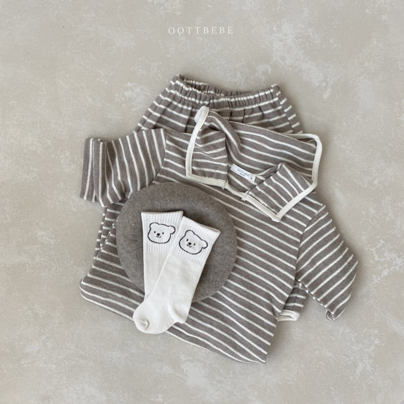 OOTT BEBE - Korean Children Fashion - #Kfashion4kids - Sailor Top Bottom Set - 6