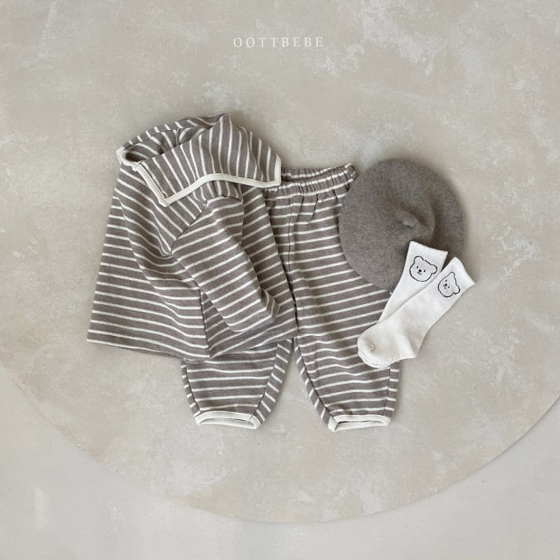 OOTT BEBE - Korean Children Fashion - #Kfashion4kids - Sailor Top Bottom Set - 8