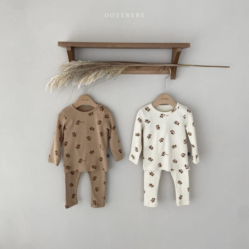 OOTT BEBE - Korean Children Fashion - #Kfashion4kids - Hear Teddy Easywear