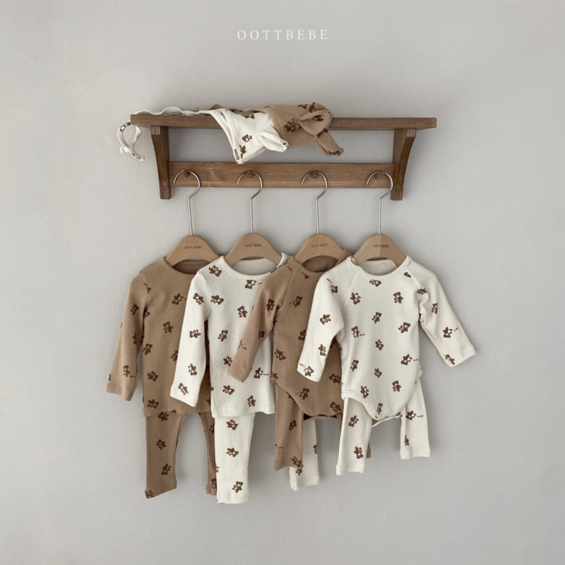OOTT BEBE - Korean Children Fashion - #Kfashion4kids - Hear Teddy Easywear - 2