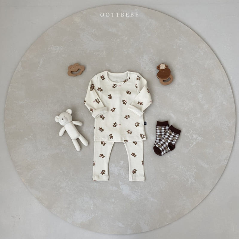 OOTT BEBE - Korean Children Fashion - #Kfashion4kids - Hear Teddy Easywear - 5