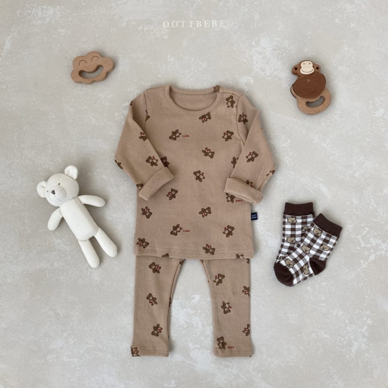 OOTT BEBE - Korean Children Fashion - #Kfashion4kids - Hear Teddy Easywear - 8