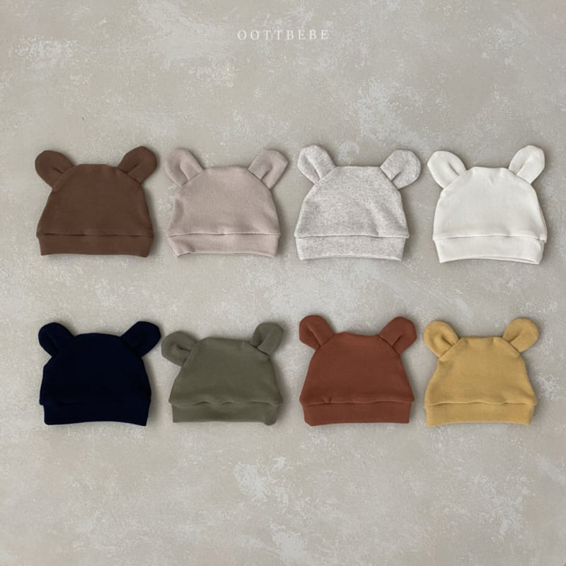 OOTT BEBE - Korean Children Fashion - #Kfashion4kids - Teddy Bear Bonnet - 12