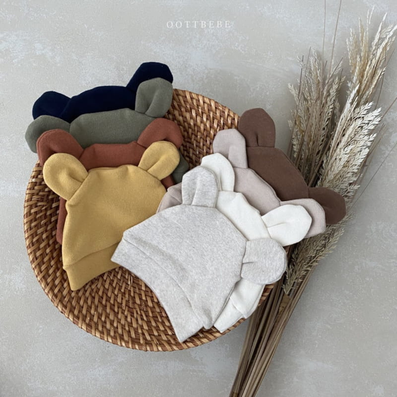 OOTT BEBE - Korean Children Fashion - #Kfashion4kids - Teddy Bear Bonnet - 2