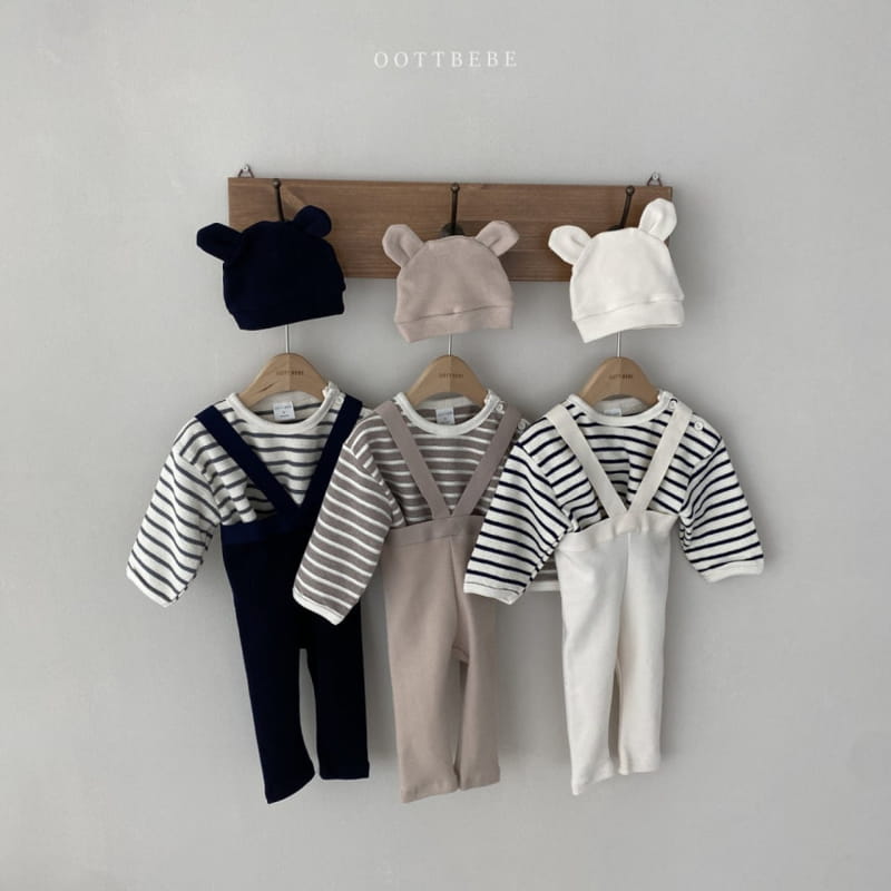 OOTT BEBE - Korean Children Fashion - #Kfashion4kids - Beeb Dungarees Leggings - 10