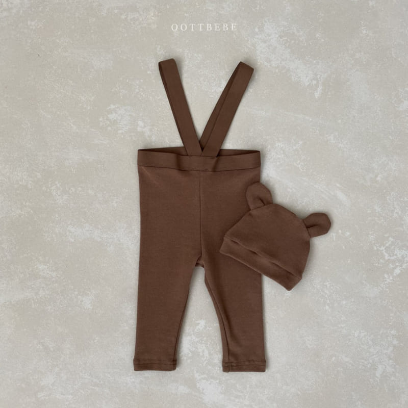 OOTT BEBE - Korean Children Fashion - #Kfashion4kids - Beeb Dungarees Leggings - 3