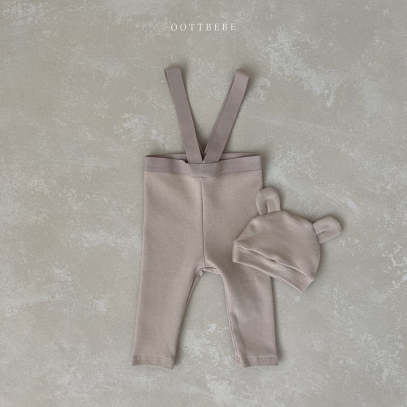 OOTT BEBE - Korean Children Fashion - #Kfashion4kids - Beeb Dungarees Leggings - 4