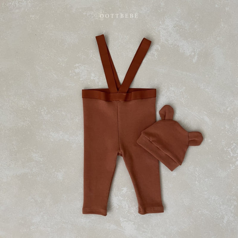 OOTT BEBE - Korean Children Fashion - #Kfashion4kids - Beeb Dungarees Leggings - 9