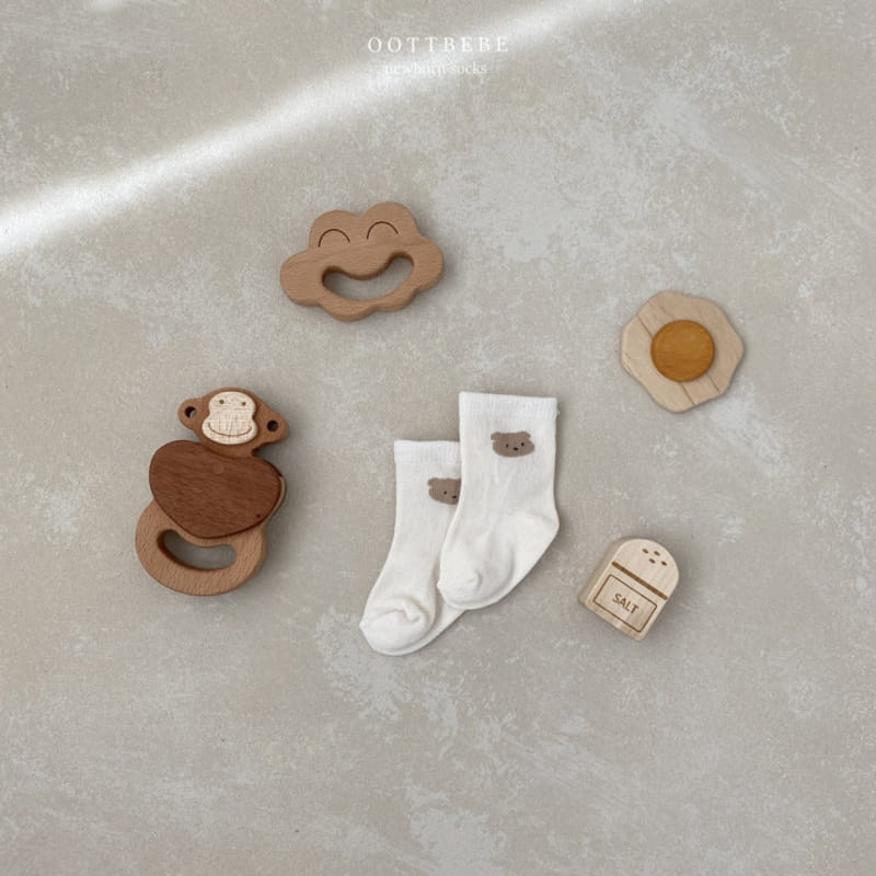 OOTT BEBE - Korean Children Fashion - #Kfashion4kids - New Born Socks Pattern [set of 3] - 5