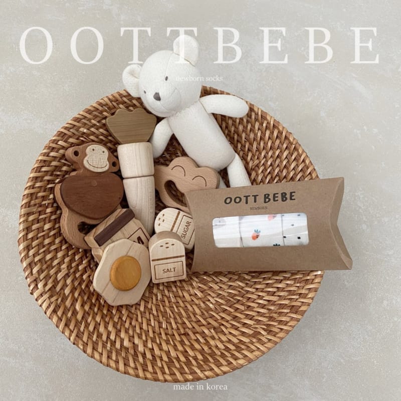 OOTT BEBE - Korean Children Fashion - #Kfashion4kids - New Born Socks Pattern [set of 3] - 8