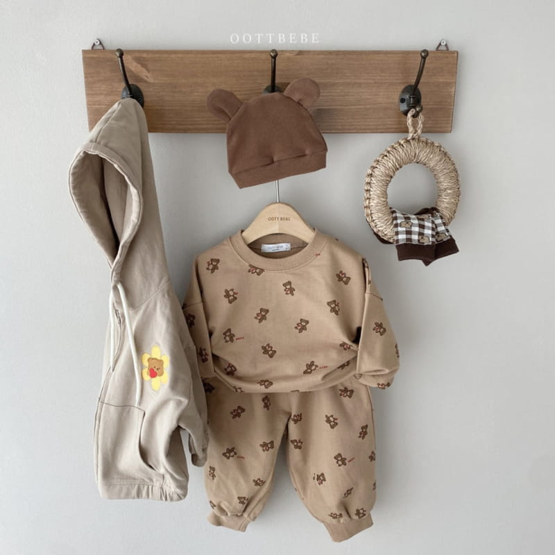 OOTT BEBE - Korean Children Fashion - #Kfashion4kids - Teddy Top Bottom Set  - 11