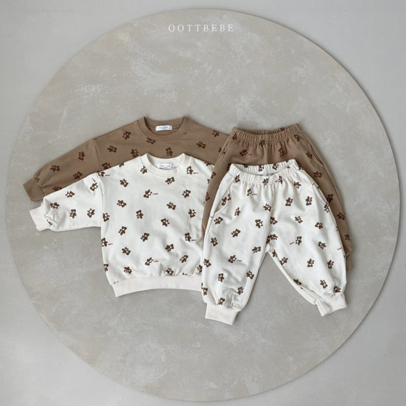 OOTT BEBE - Korean Children Fashion - #Kfashion4kids - Teddy Top Bottom Set  - 7