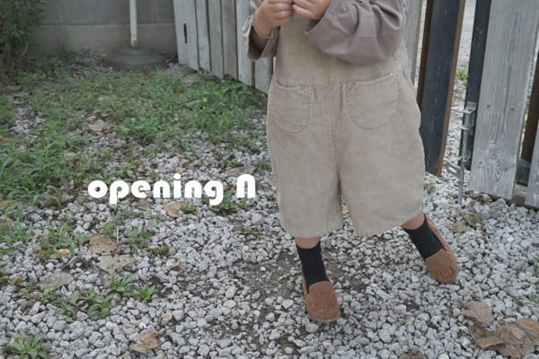 OPENING & - Korean Children Fashion - #Kfashion4kids - Pigment Corduroy Overalls - 2