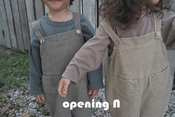 OPENING & - Korean Children Fashion - #Kfashion4kids - Pigment Corduroy Overalls - 8