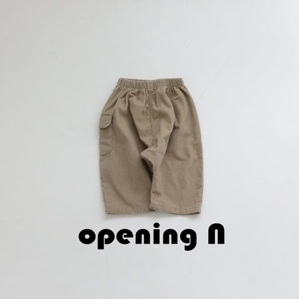 OPENING & - Korean Children Fashion - #Kfashion4kids - Corduroy Pocket Pants - 3