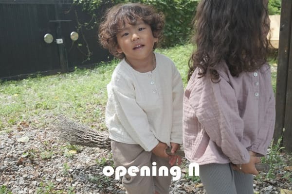 OPENING & - Korean Children Fashion - #Kfashion4kids - Half Button Top