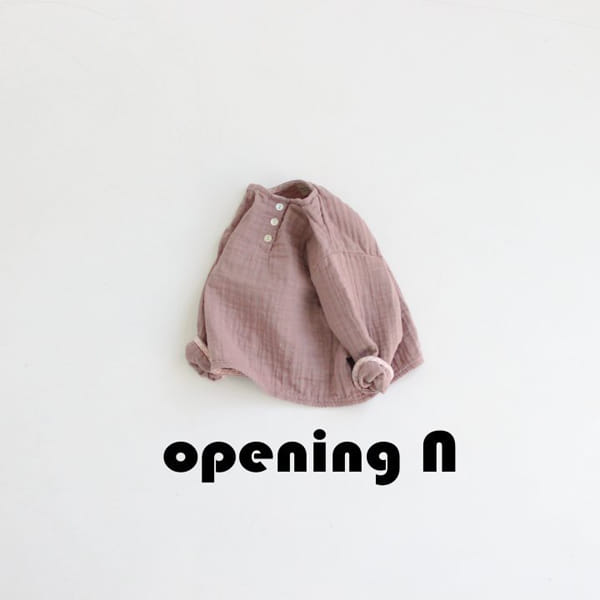 OPENING & - Korean Children Fashion - #Kfashion4kids - Half Button Top - 5