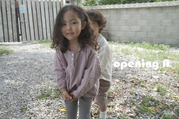 OPENING & - Korean Children Fashion - #Kfashion4kids - Half Button Top - 6