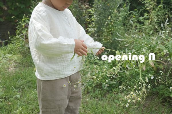 OPENING & - Korean Children Fashion - #Kfashion4kids - Half Button Top - 7