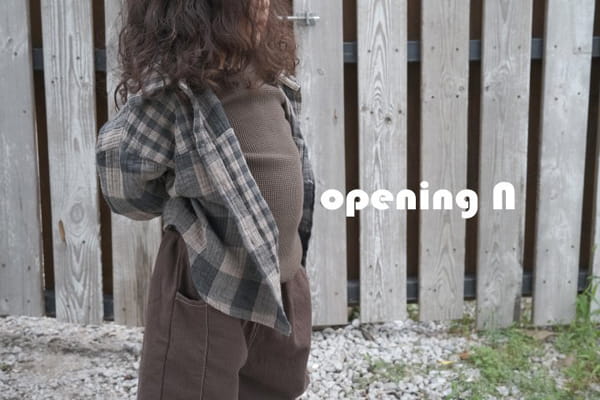 OPENING & - Korean Children Fashion - #Kfashion4kids - Gil Waffle Top - 9