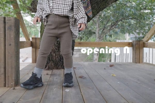 OPENING & - Korean Children Fashion - #Kfashion4kids - Gil Waffle Leggings - 10