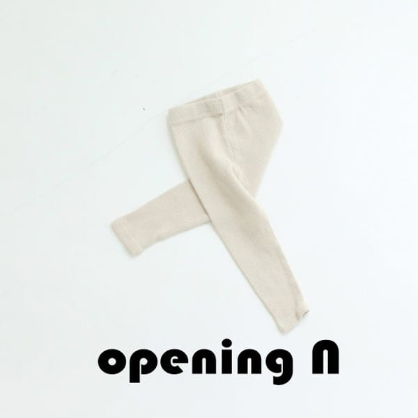 OPENING & - Korean Children Fashion - #Kfashion4kids - Gil Waffle Leggings - 2
