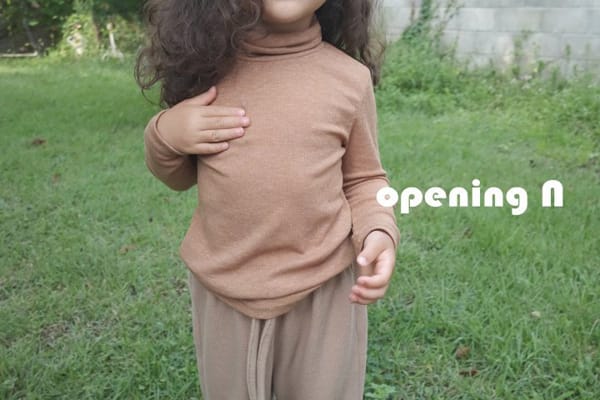 OPENING & - Korean Children Fashion - #Kfashion4kids - Mori Rib Turtleneck Tee - 12