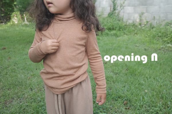 OPENING & - Korean Children Fashion - #Kfashion4kids - Mori Rib Turtleneck Tee - 5