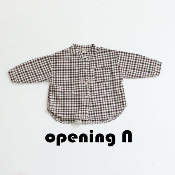 OPENING & - Korean Children Fashion - #Kfashion4kids - Jelly Check Shirt - 2