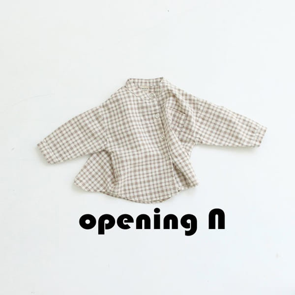 OPENING & - Korean Children Fashion - #Kfashion4kids - Jelly Check Shirt - 3