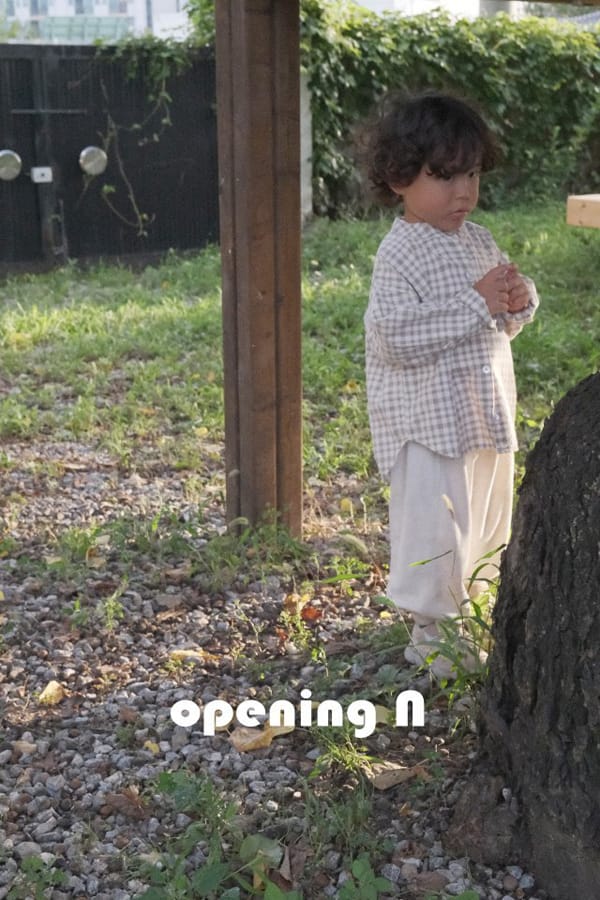 OPENING & - Korean Children Fashion - #Kfashion4kids - Jelly Check Shirt - 4