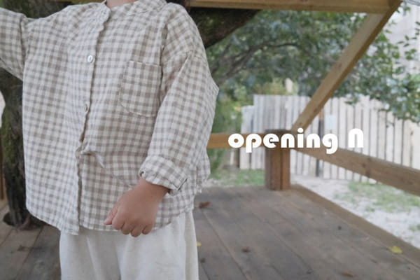 OPENING & - Korean Children Fashion - #Kfashion4kids - Jelly Check Shirt - 5
