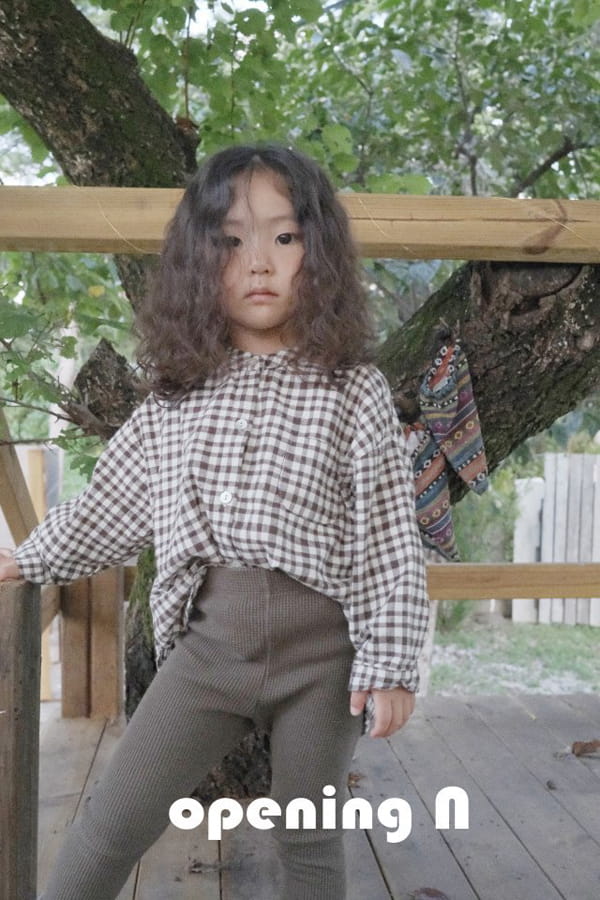 OPENING & - Korean Children Fashion - #Kfashion4kids - Jelly Check Shirt - 8