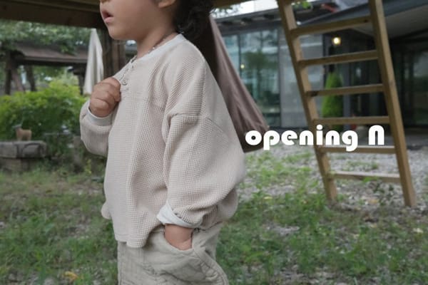 OPENING & - Korean Children Fashion - #Kfashion4kids - Croiffle Waffle Top - 2