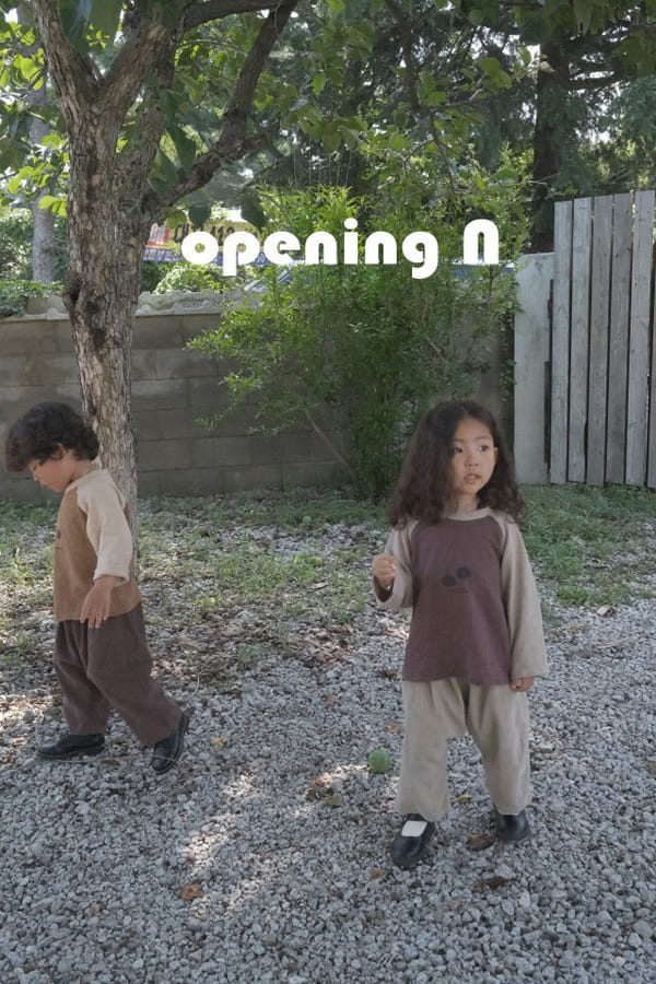 OPENING & - Korean Children Fashion - #Kfashion4kids - Cherry Slub Tee