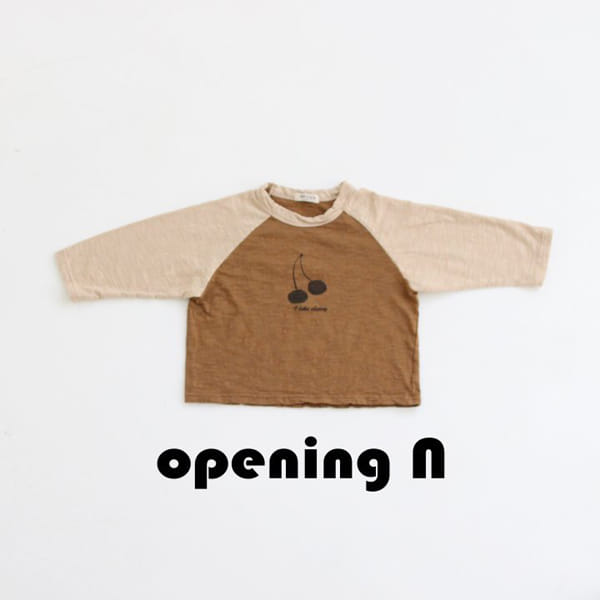 OPENING & - Korean Children Fashion - #Kfashion4kids - Cherry Slub Tee - 3