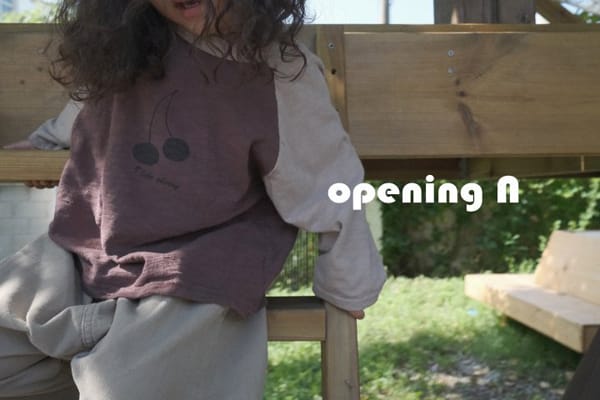 OPENING & - Korean Children Fashion - #Kfashion4kids - Cherry Slub Tee - 4