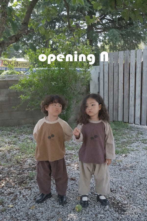 OPENING & - Korean Children Fashion - #Kfashion4kids - Cherry Slub Tee - 8