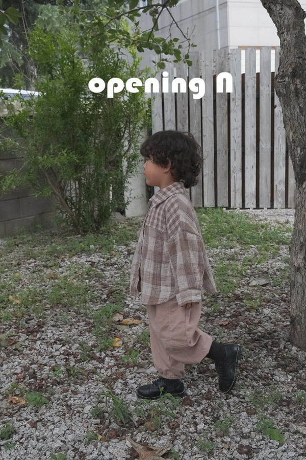 OPENING & - Korean Children Fashion - #Kfashion4kids - Rusk Check Shirt